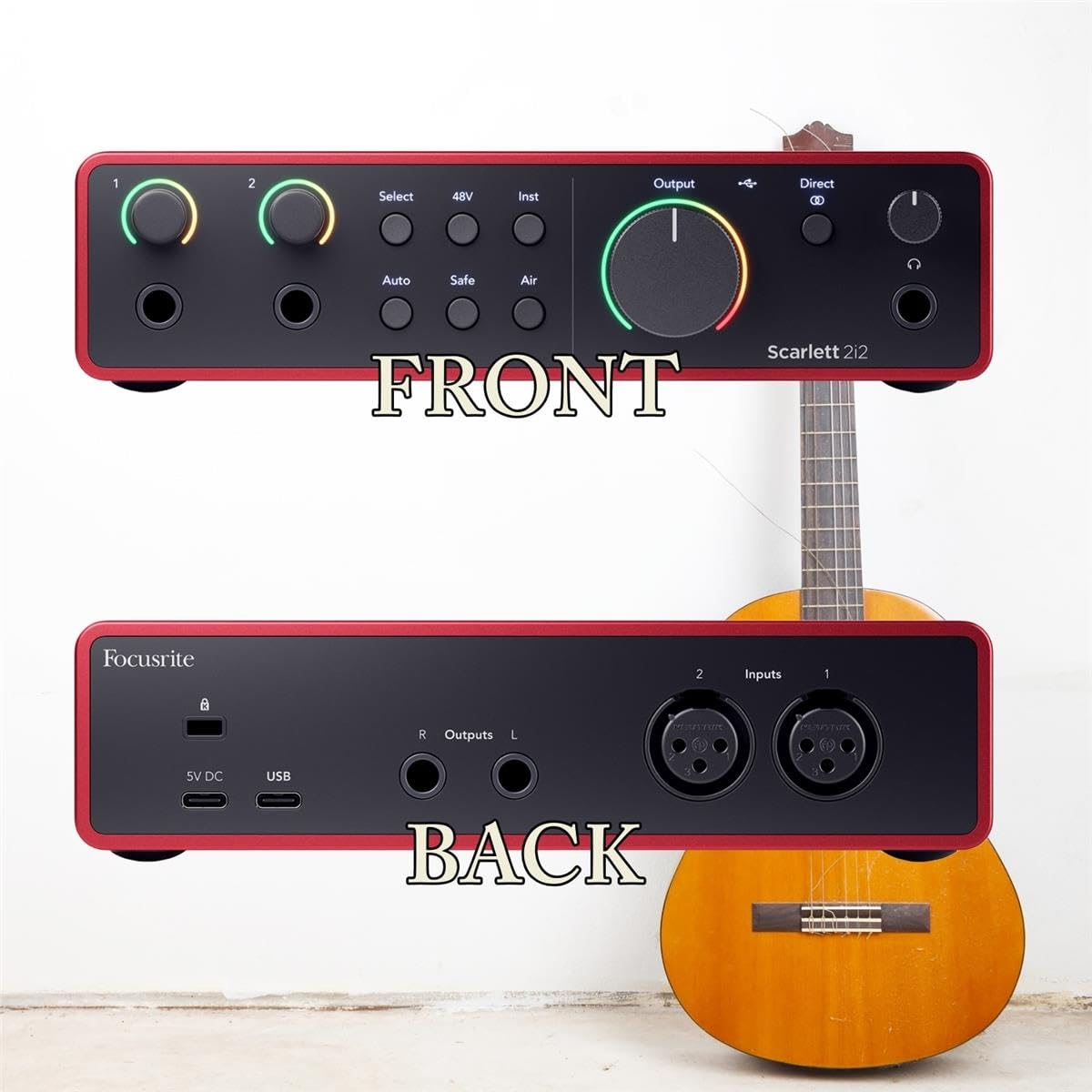 2x2 USB Audio Interface with 2 XLR Cables A5299