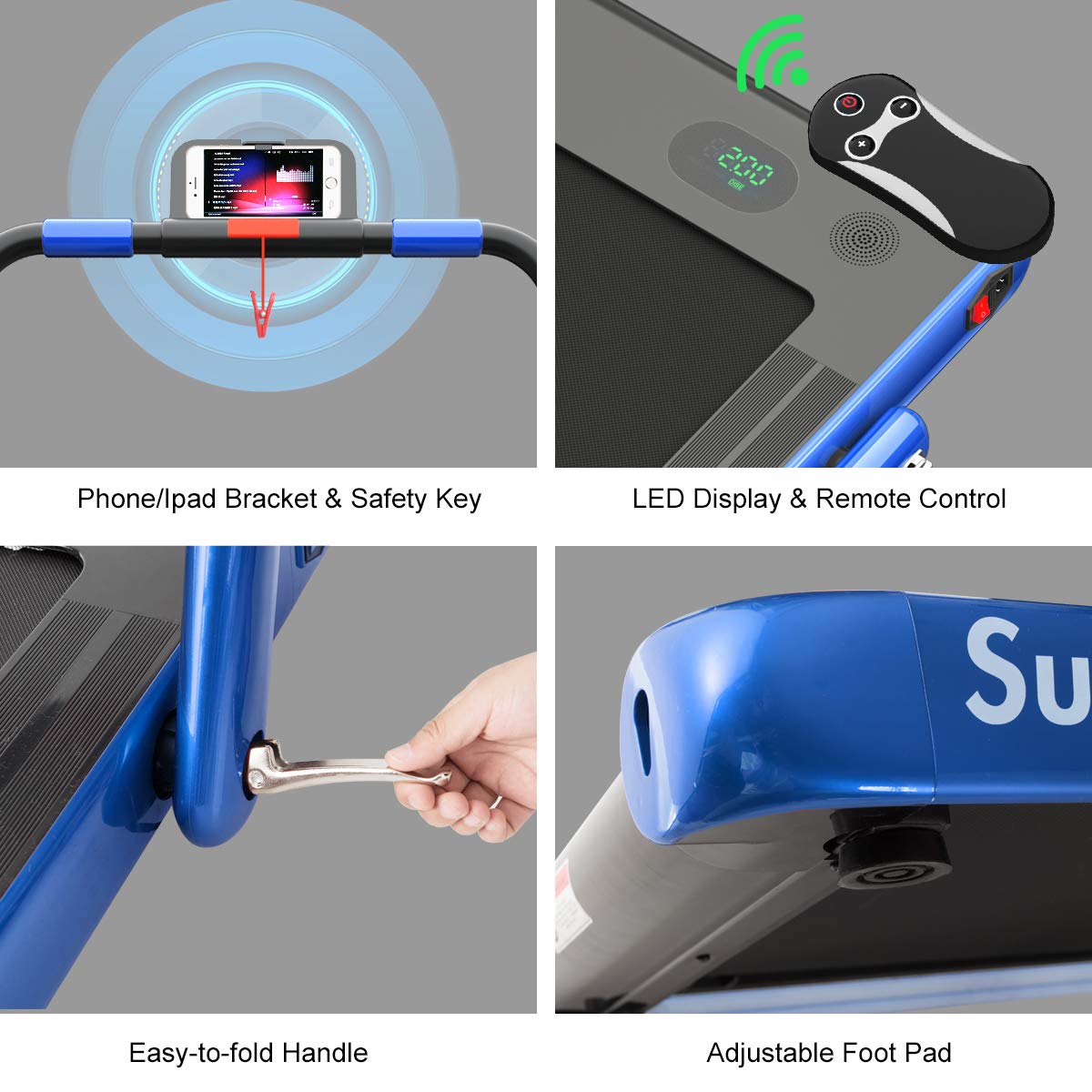 2 in 1 Under Desk Treadmill with Smart App Q518962
