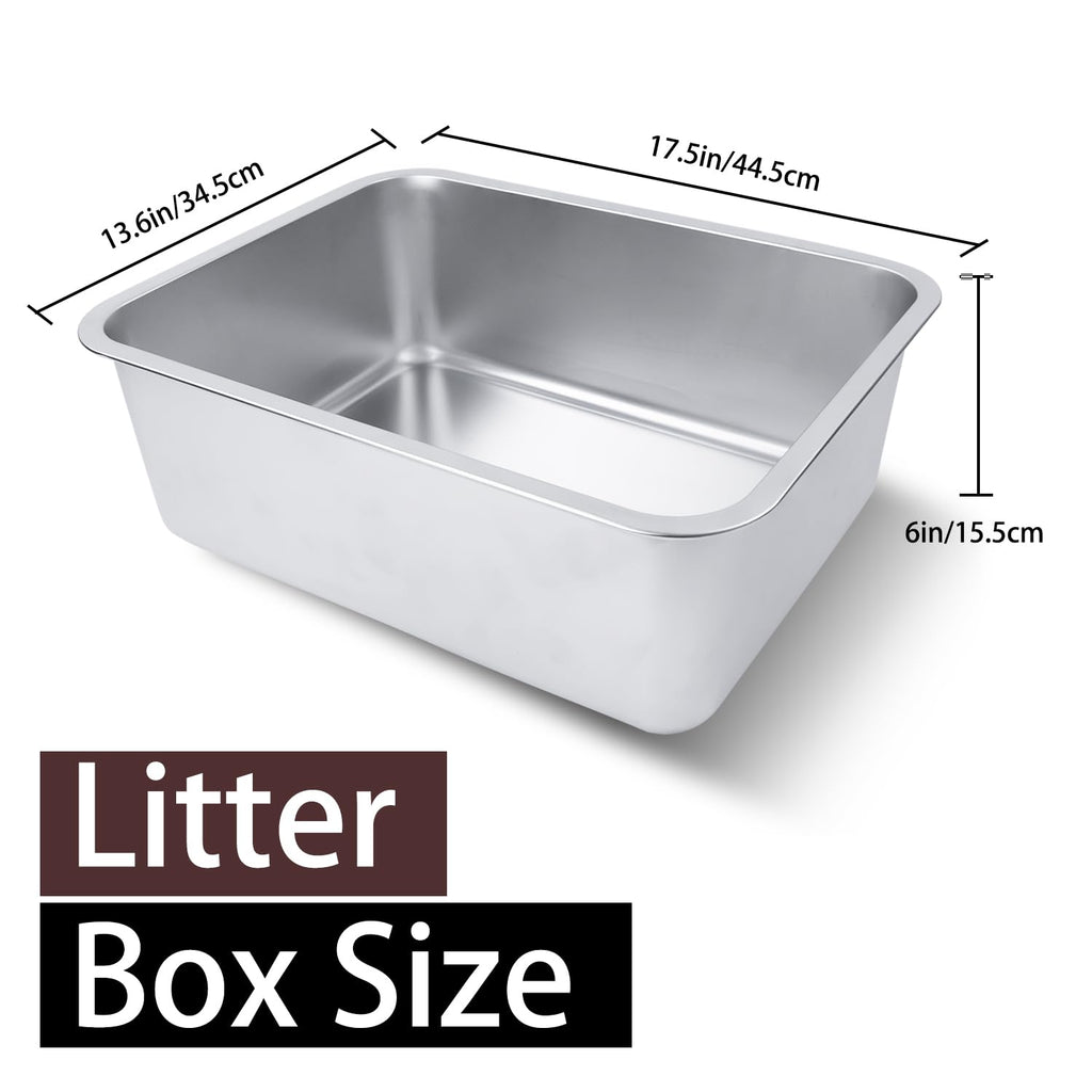 Stainless Steel Cat Litter Box R9430