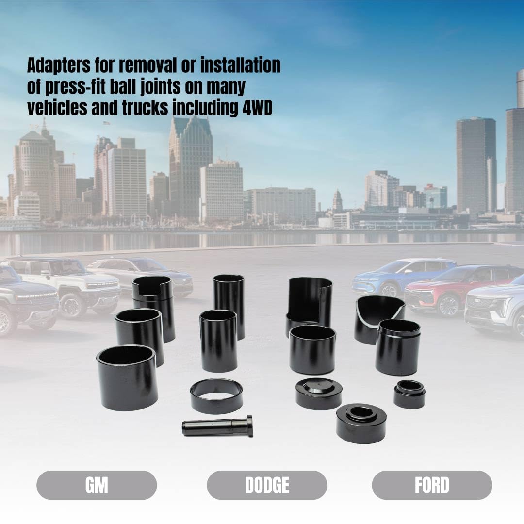 21-Piece Heavy Duty Forged Steel Ball Joint Press Kit S905448