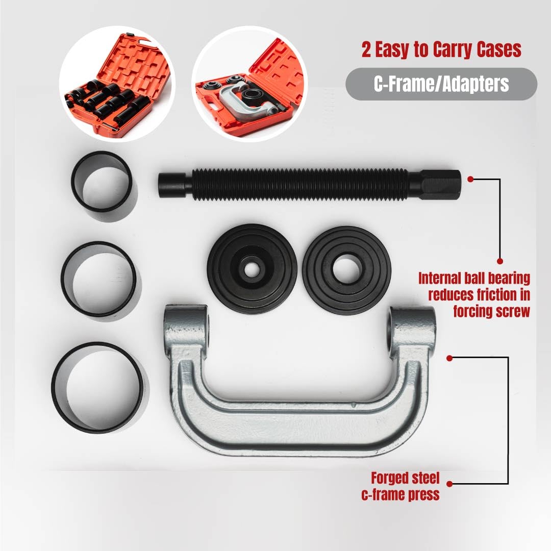 21-Piece Heavy Duty Forged Steel Ball Joint Press Kit S905448