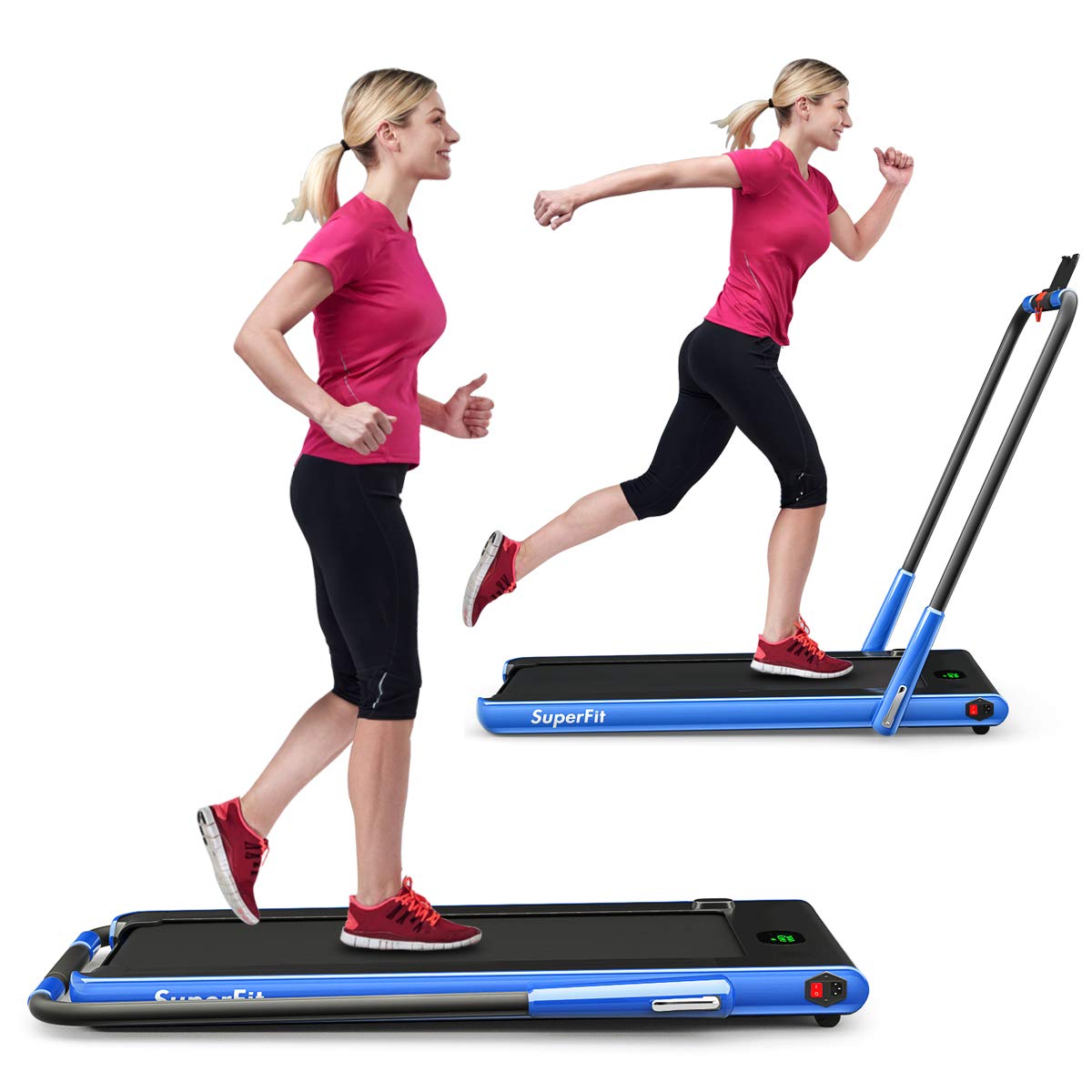 2 in 1 Under Desk Treadmill with Smart App Q518962