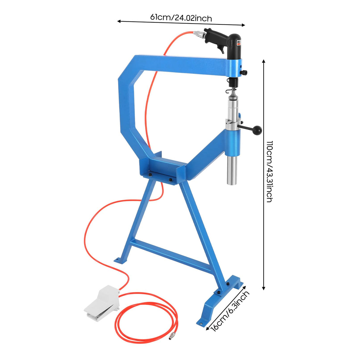 Pneumatic Planishing Hammer with Cast Iron Stand & Pedal C7847