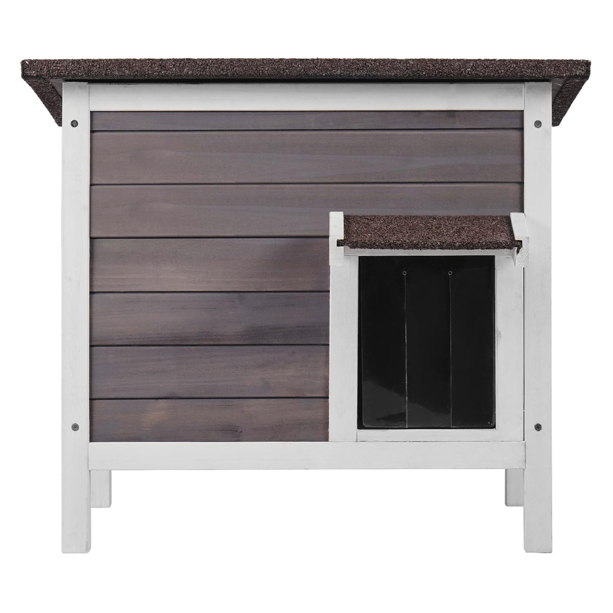 Weatherproof Wooden Outdoor Cat House C41911