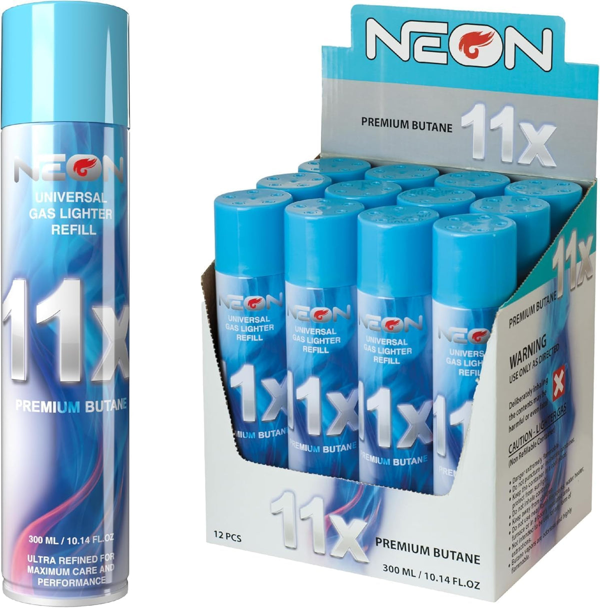 11X Ultra-Refined Butane Fuel 300ml 12 Cans Y96882