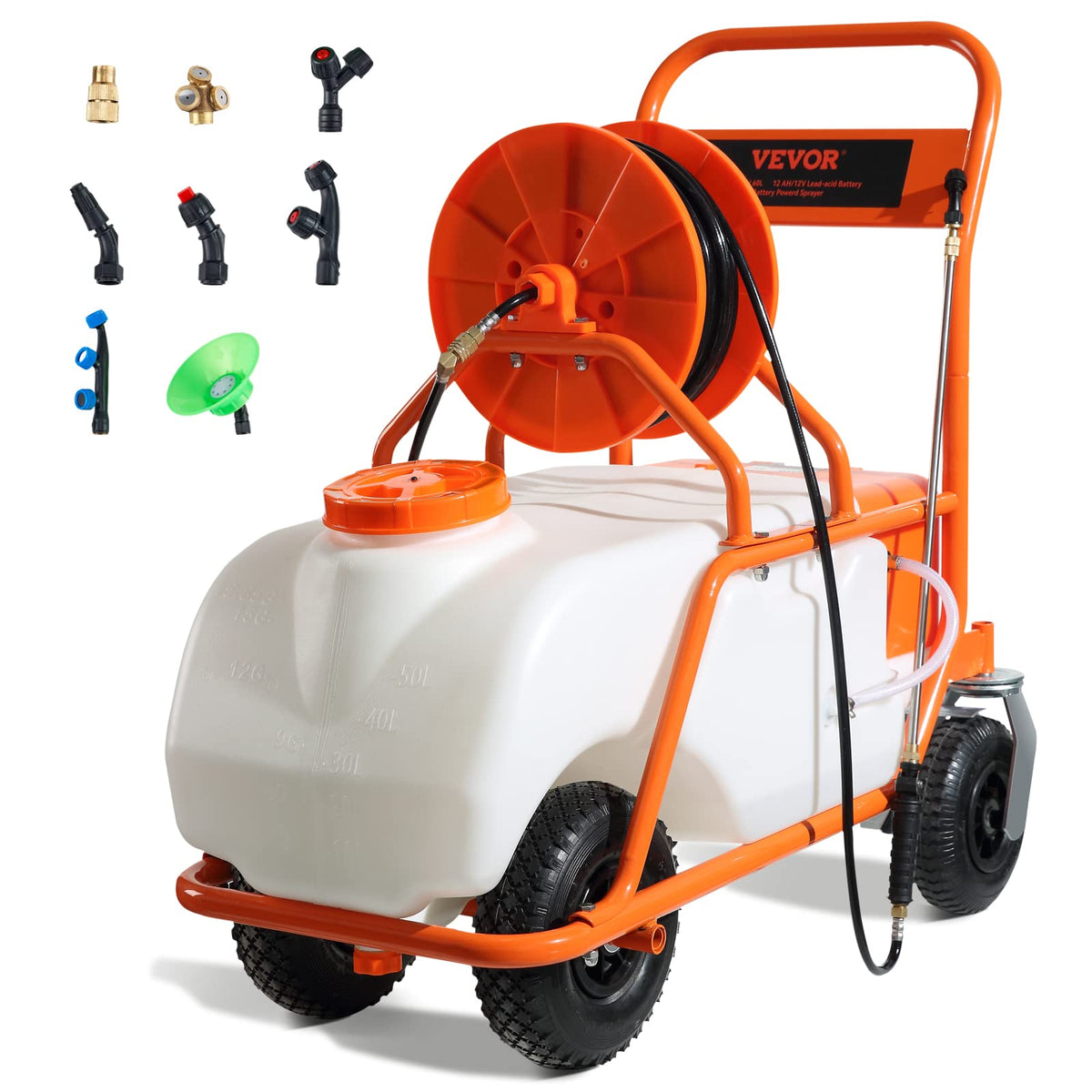 15 Gallon Battery Powered Garden Weed Sprayer with Surfactant V5786