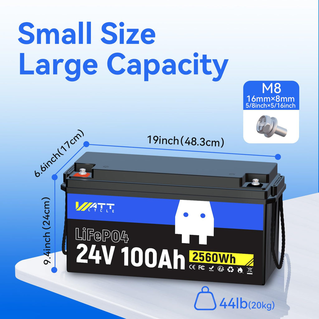 24V 100Ah LiFePO4 Battery A170379