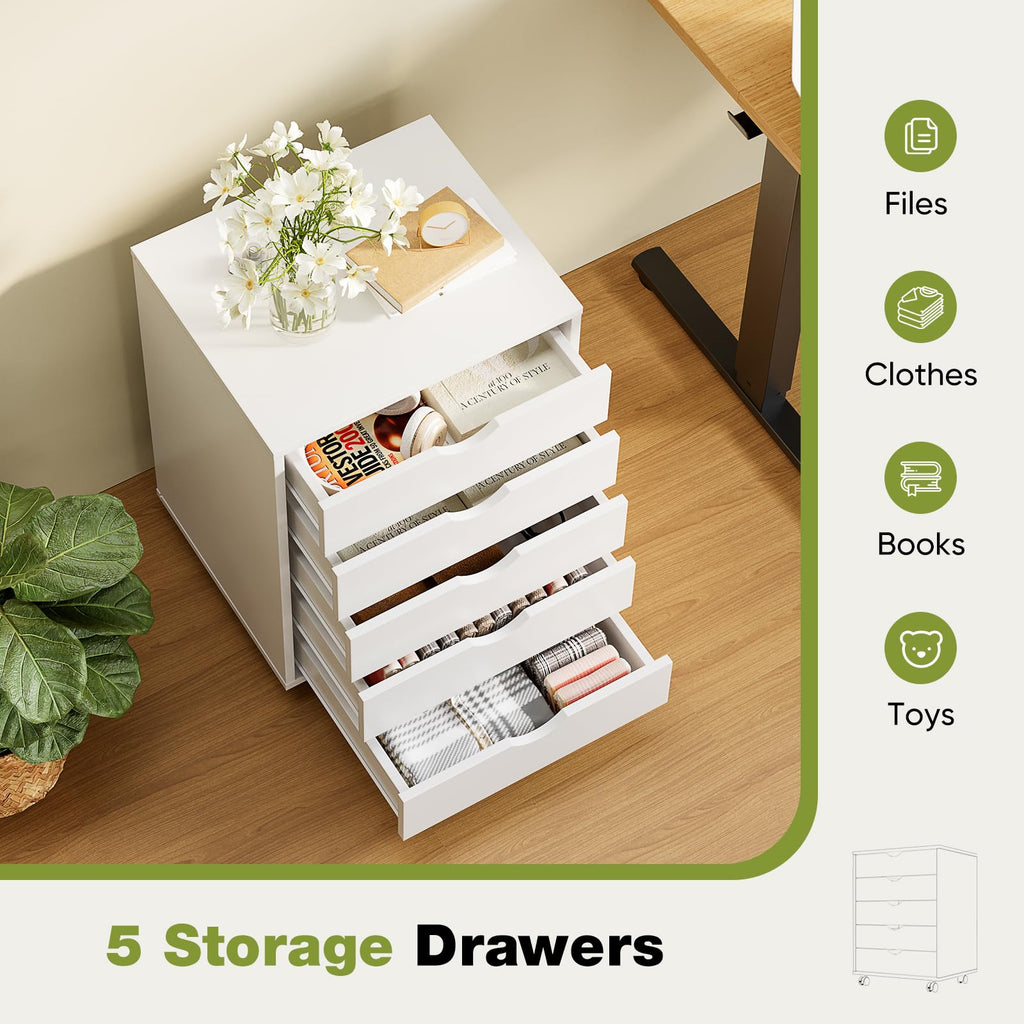5 Drawer Wooden Dresser Q942866
