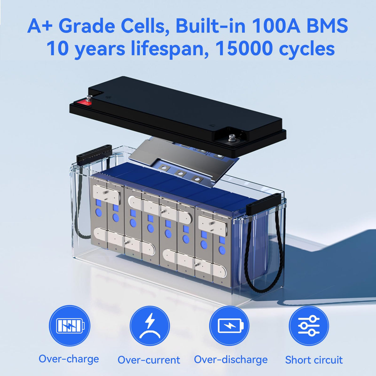 24V 100Ah LiFePO4 Battery A170379