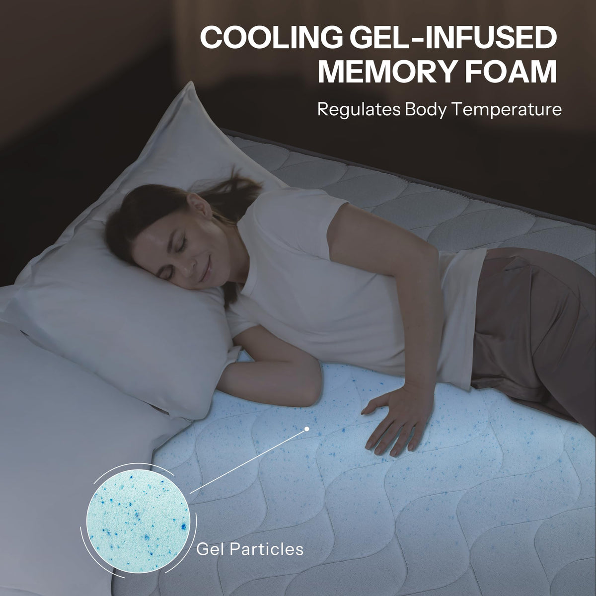 12 Inch Full Hybrid Mattress Medium Firm N34950