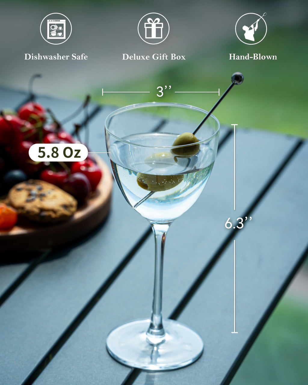 Set of 2 Cocktail Glasses C1164