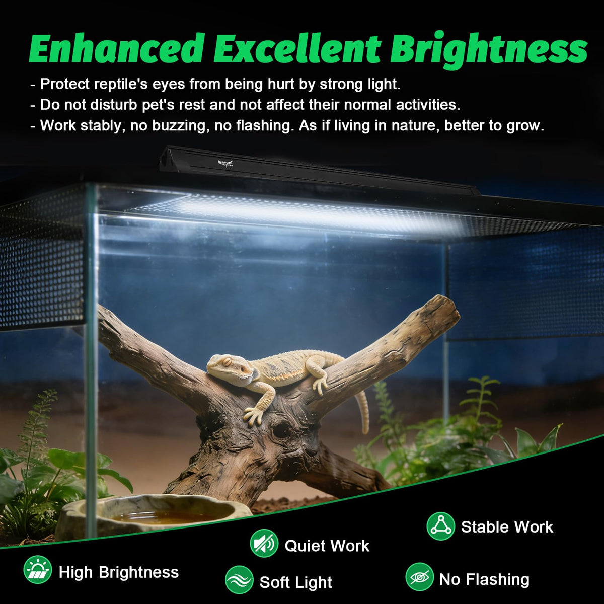 15W T8 UVB Reptile Light Fixture 18 Inch B139