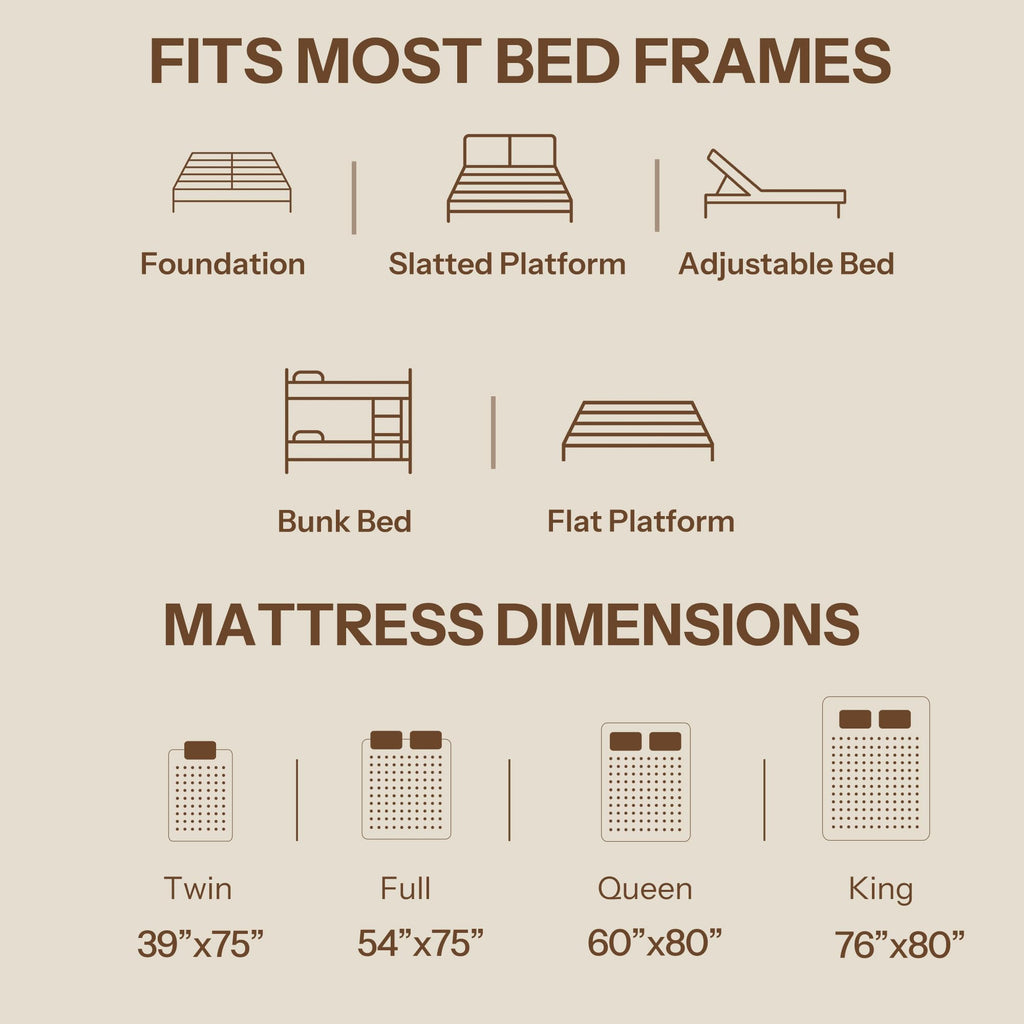 12 Inch Full Hybrid Mattress Medium Firm N34950
