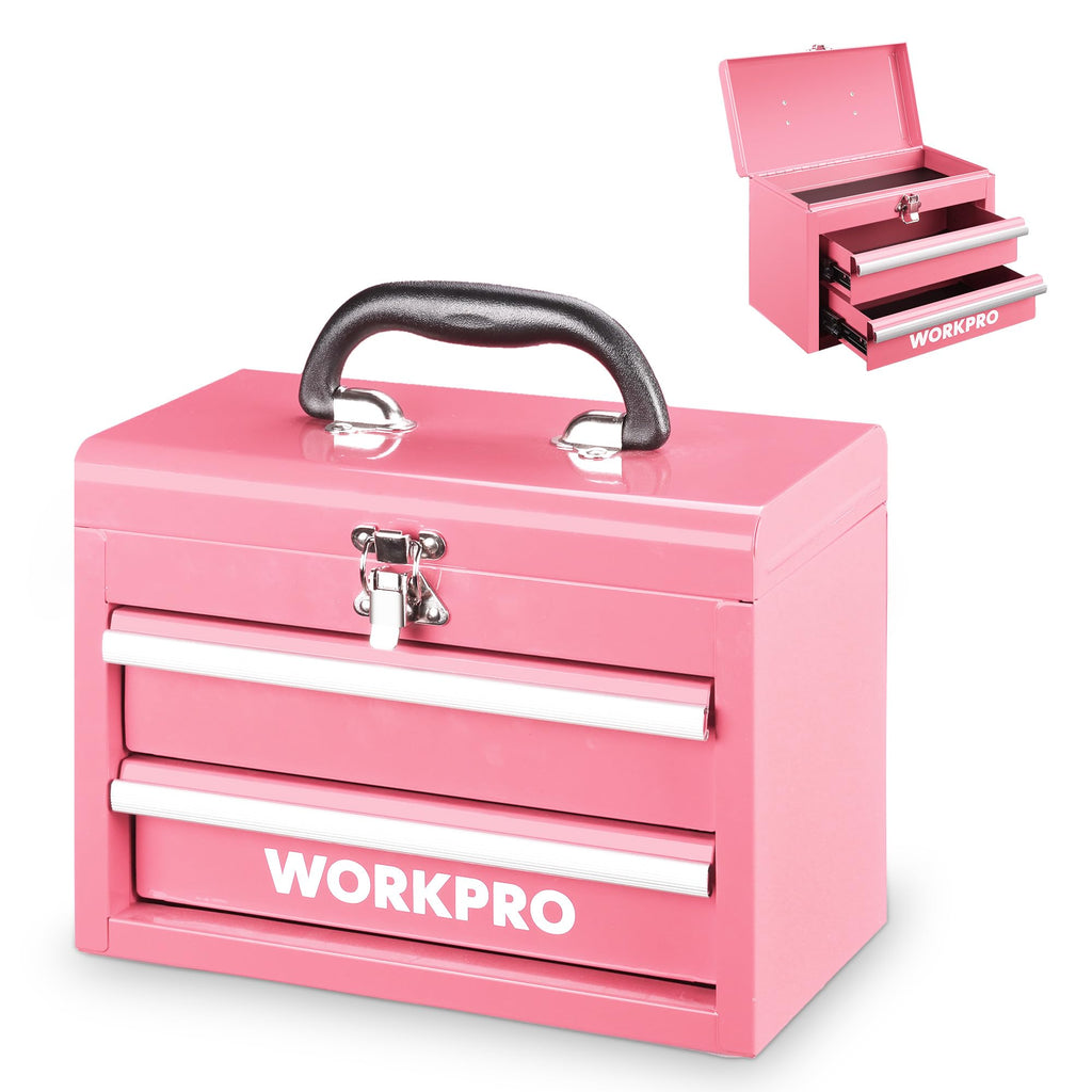 Portable Mini Metal Tool Box with 2 Drawers P904600