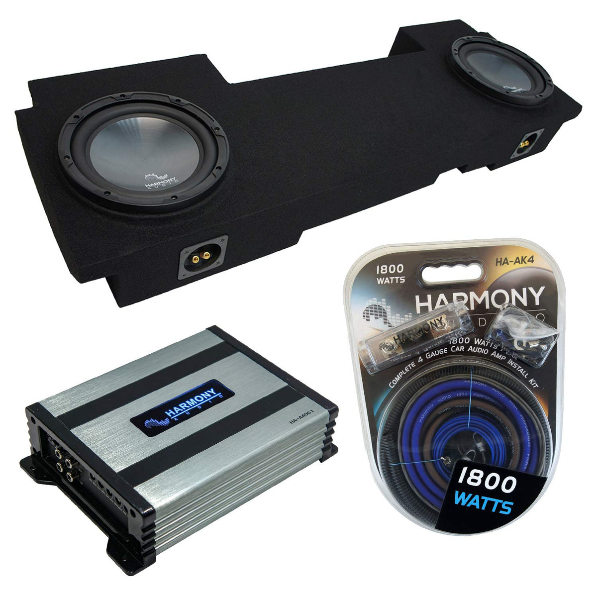 12" Subwoofer Sub Box Amp Bundle V645