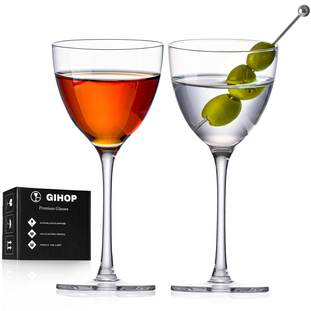 Set of 2 Cocktail Glasses C1164