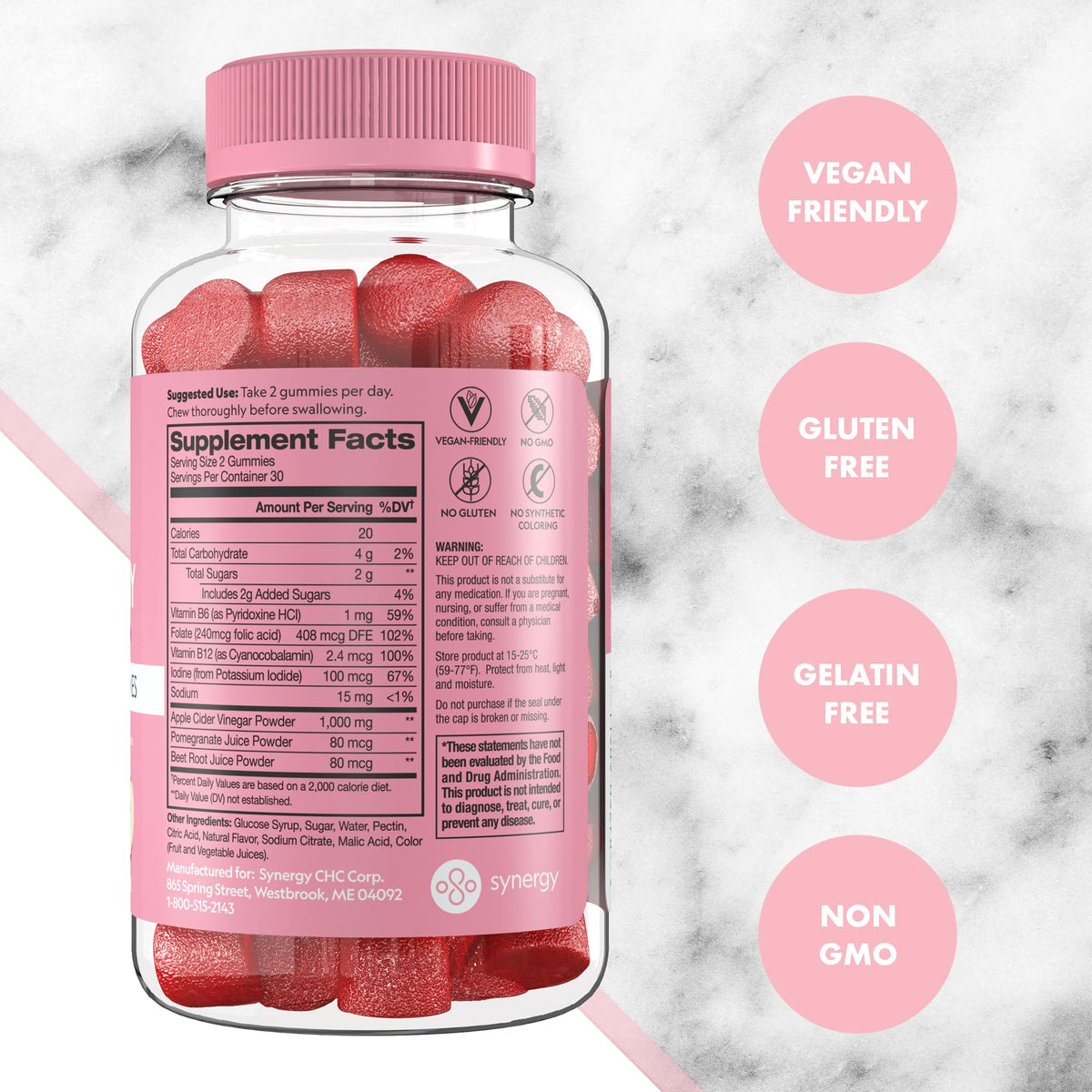 Apple Cider Vinegar Gummies, 60 Count E985