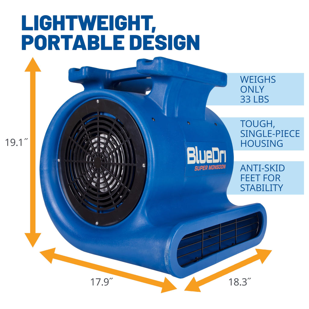 1 HP 4050 CFM Air Mover Blower Fan G425