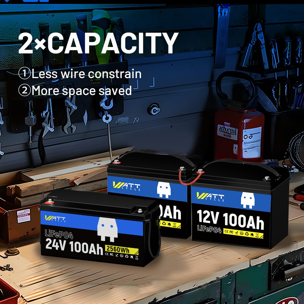24V 100Ah LiFePO4 Battery A170379